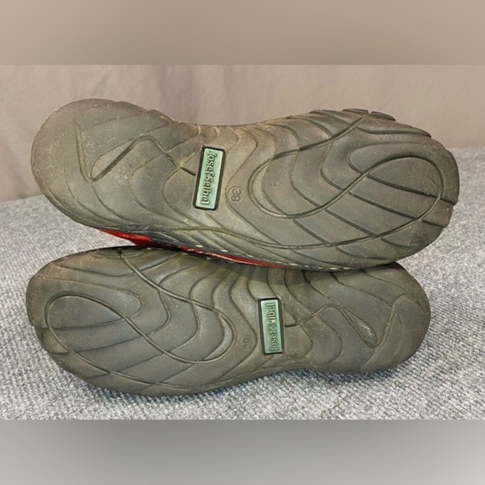 Josef Seibel Boots Women’s 8.5 Laney Ankle Leather Lace Up Red